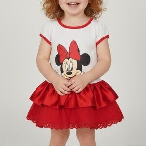 Disney 12 Month Dresses Red 4118*